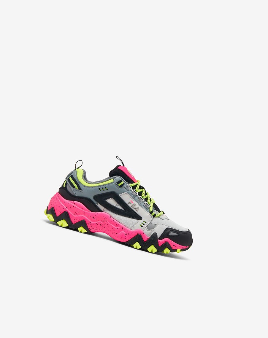 Fila Oakmont Tr Sneakers Ggry/Blk/Pglo | 46SMEZUBV