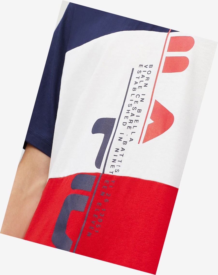 Fila Oden Tee Peac/Wht/Cred | 02GQORNCU