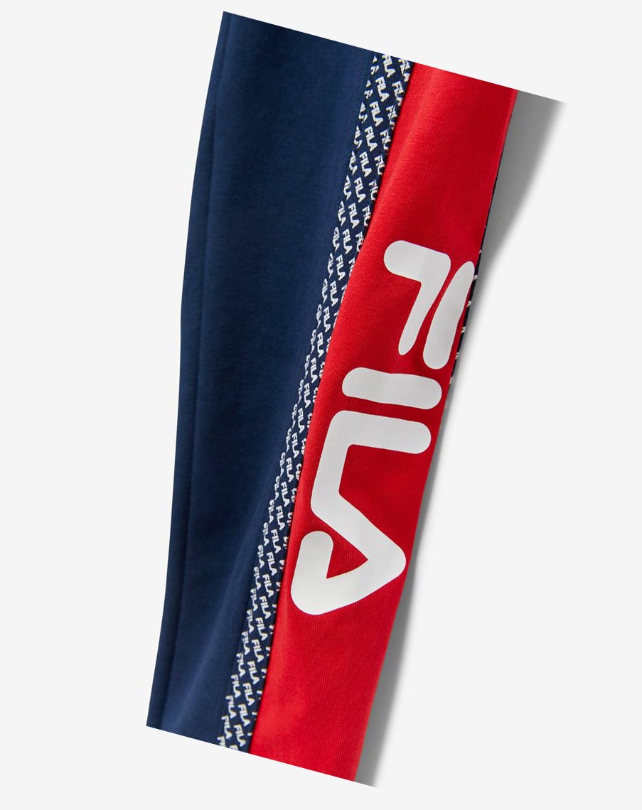 Fila Ona Legging Rojas Blancas | 04VZXACDR