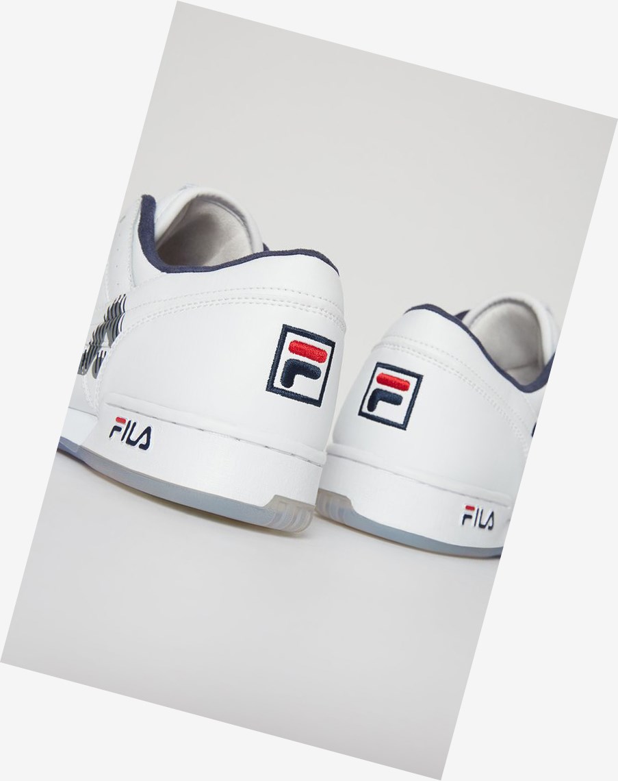 Fila Original Fitness Estampadas Sneakers Wht/Fnvy/Fred | 56KZLICAD