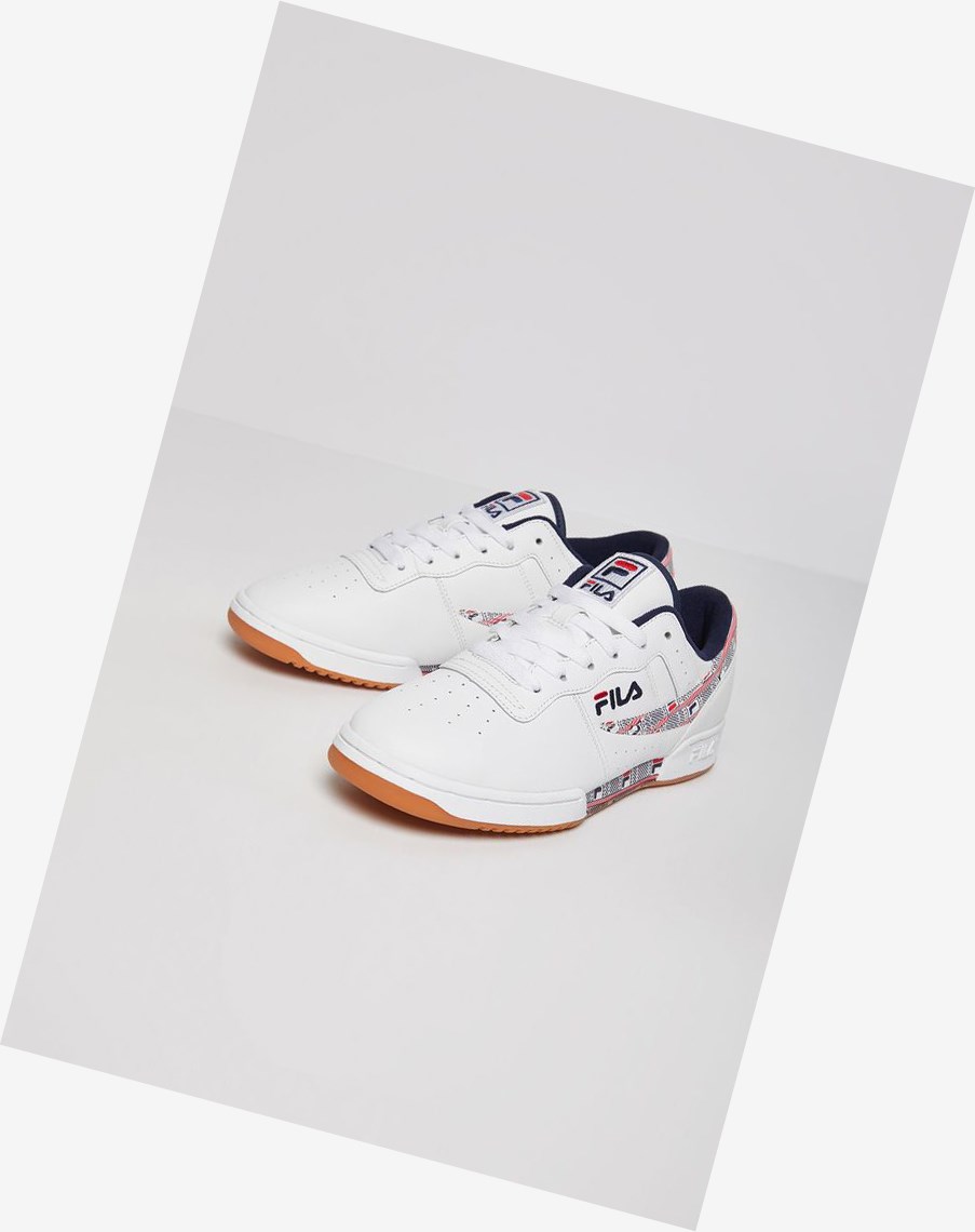 Fila Original Fitness Haze Sneakers Wht/Fnvy/Fred | 34YNUWACT