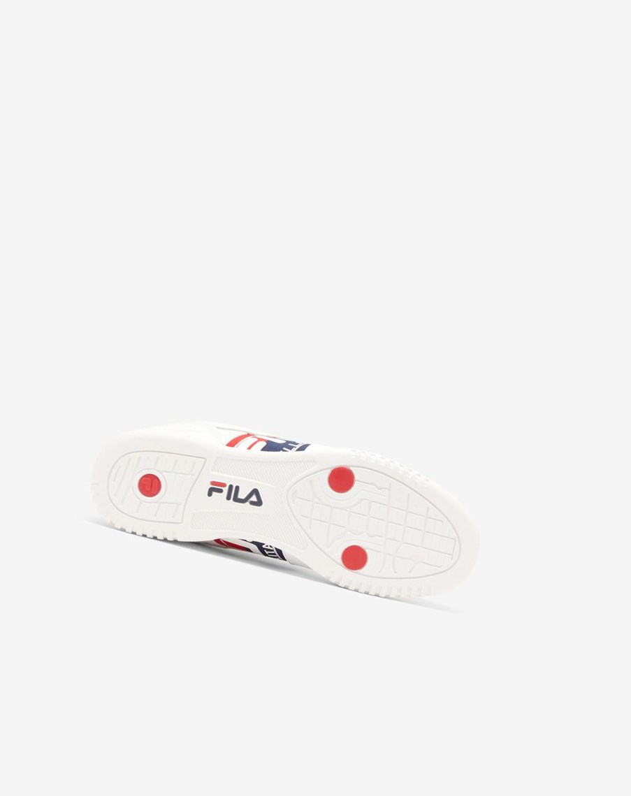 Fila Original Fitness Logo Tape Sneakers Blancas Azul Marino Rojas | 50FCMGAKX