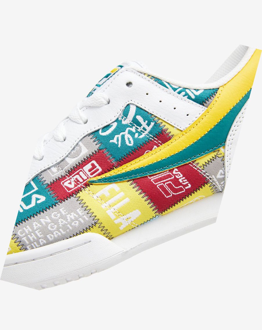 Fila Original Fitness Patchwork Sneakers Blancas Amarillo | 16PLAXYZW