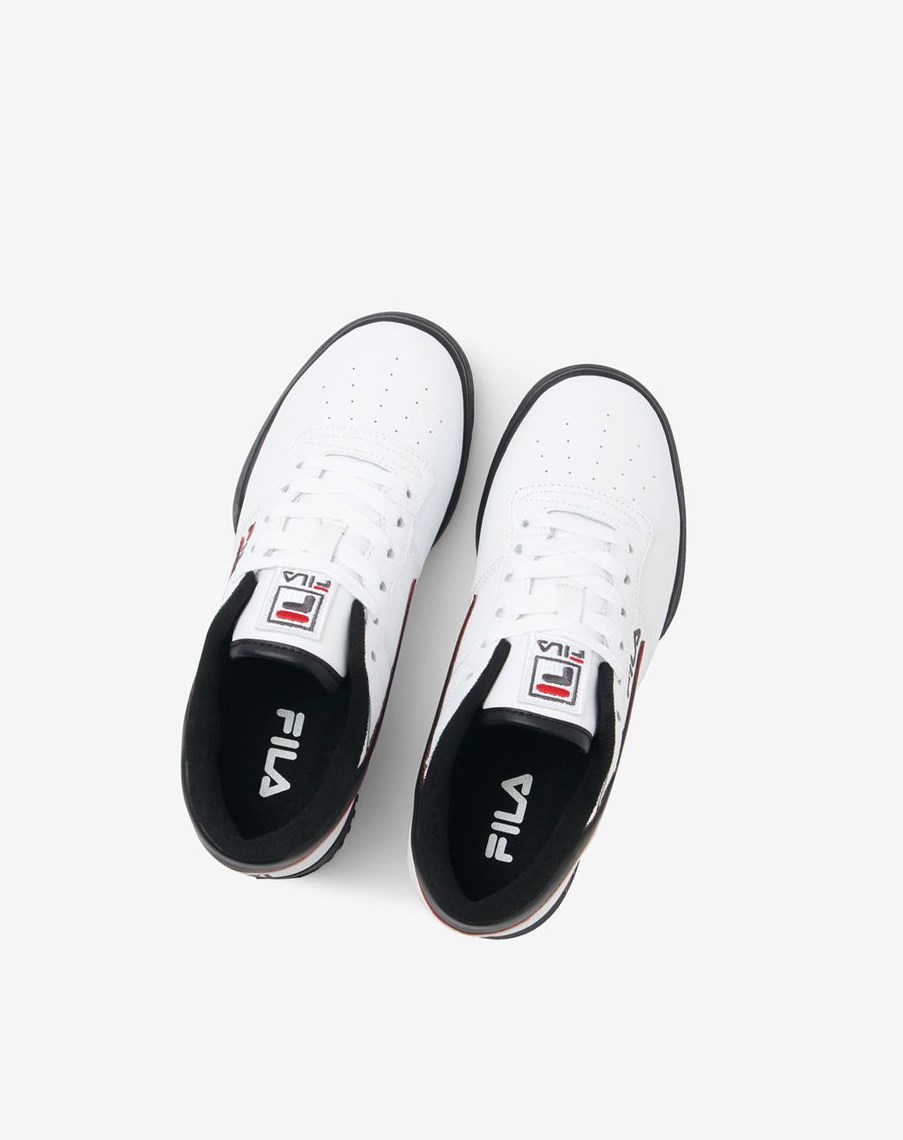 Fila Original Fitness Sneakers Blancas Negras Rojas | 58TUAQIYE