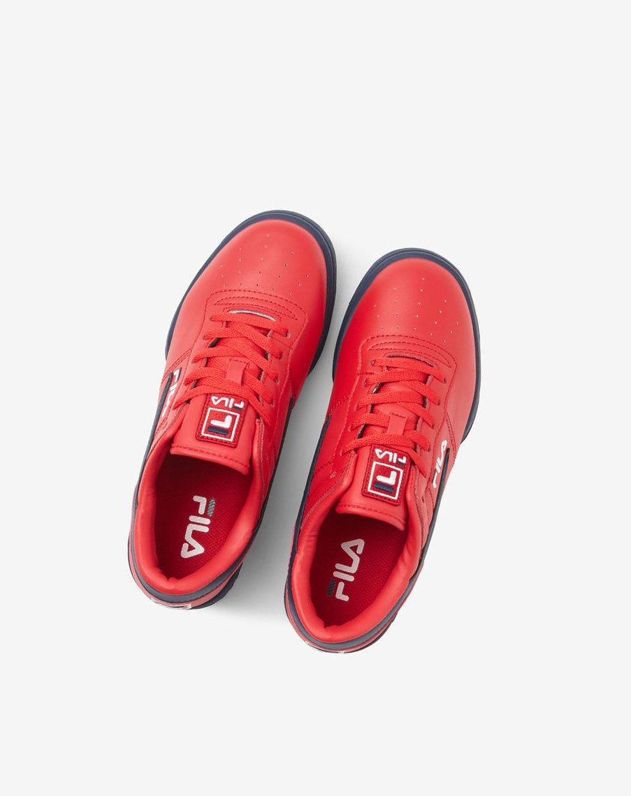 Fila Original Fitness Sneakers Rojas Azul Marino Blancas | 40BANWJKY