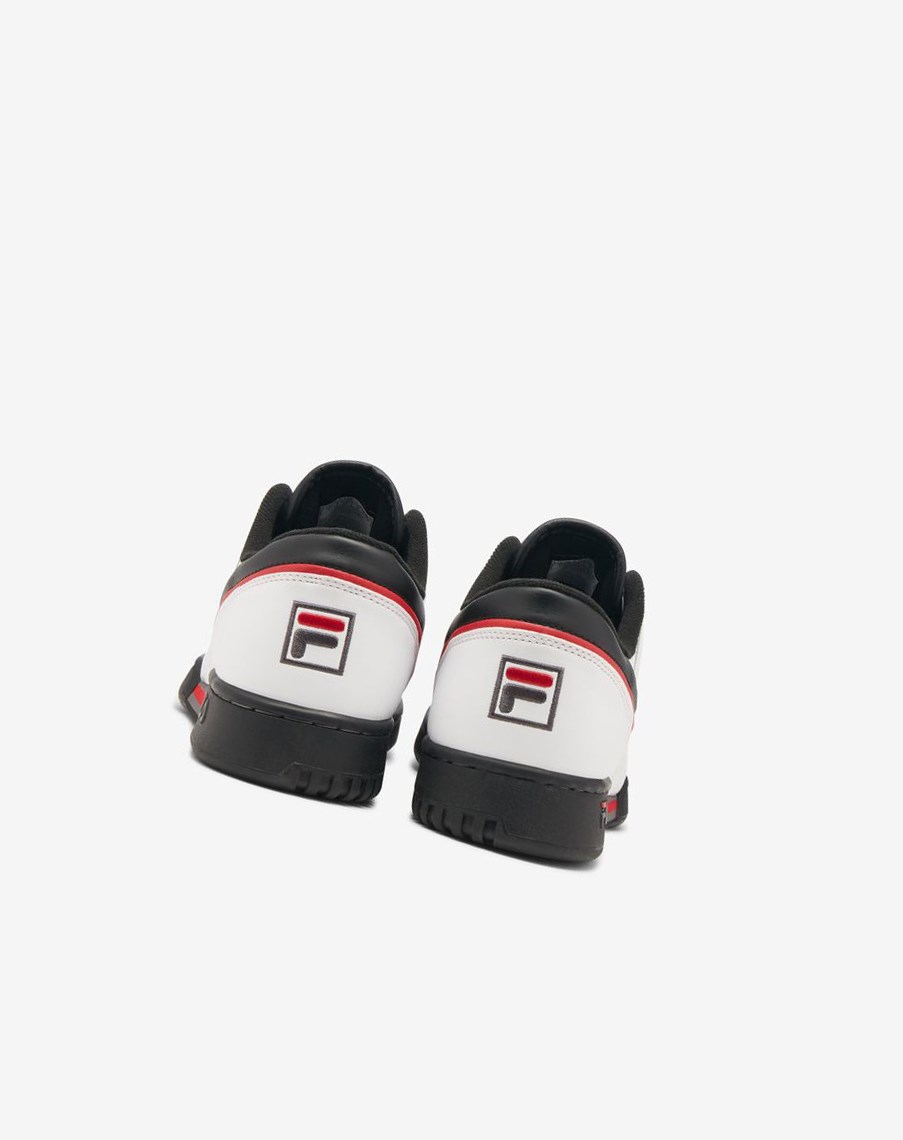 Fila Original Fitness Tenis Shoes Blancas Negras Rojas | 79AQSHDNC