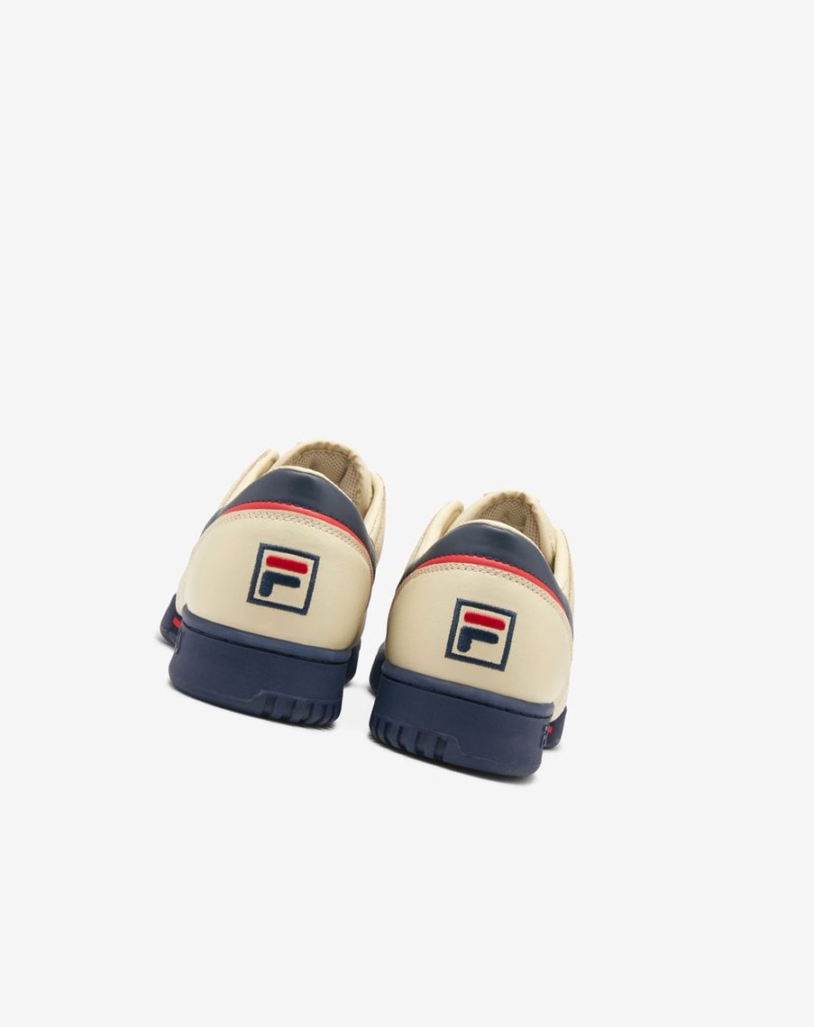 Fila Original Fitness Tenis Shoes Creme Rojas | 28QZSMRUI