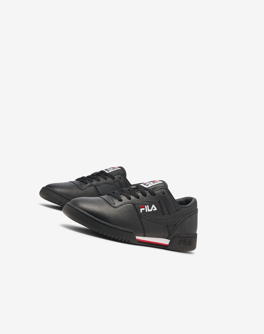 Fila Original Fitness Tenis Shoes Negras Blancas Rojas | 29NFZKPWE