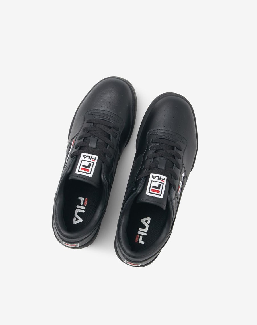 Fila Original Fitness Tenis Shoes Negras Blancas Rojas | 29NFZKPWE