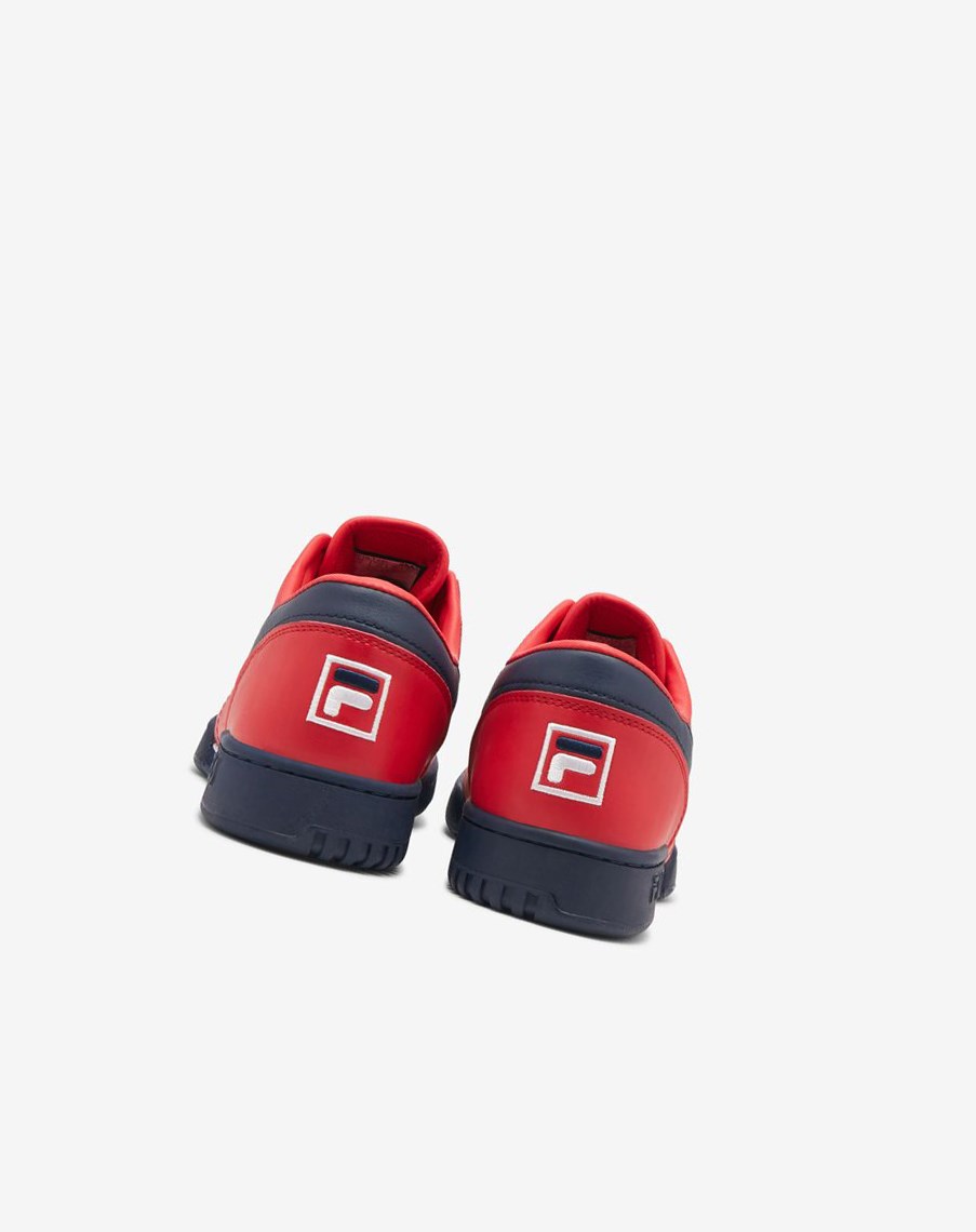 Fila Original Fitness Tenis Shoes Rojas Azul Marino Blancas | 63DMVQLPG