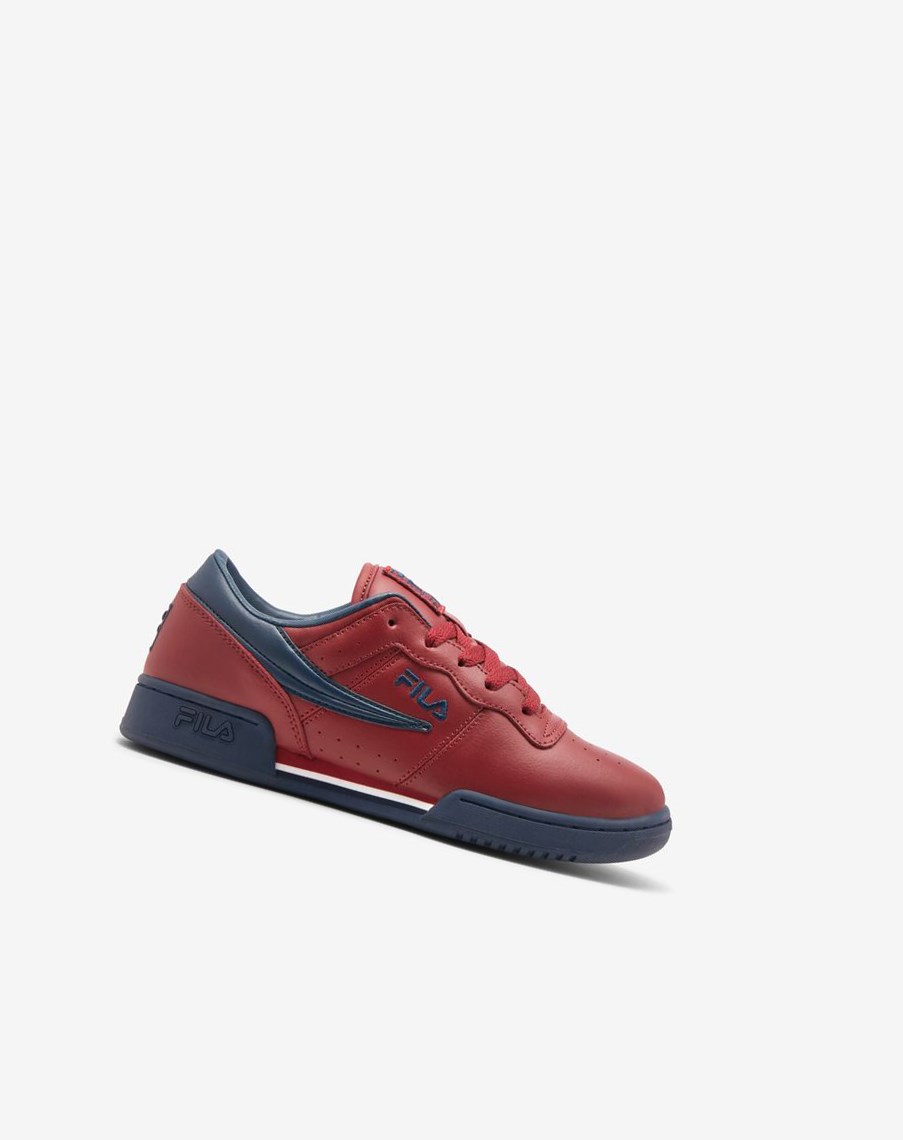 Fila Original Fitness Tenis Shoes Rojas Azul Marino Blancas | 67STYLIKF