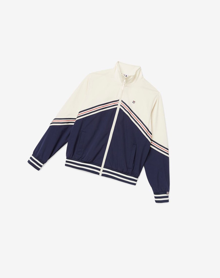 Fila Ornelia Pista Jacket Blancas | 45PAXREYC