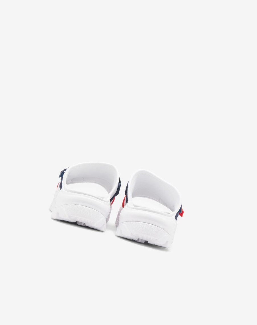 Fila Outdoor Chanclas Chanclas Sandals Blancas Azul Marino Rojas | 01FNOTRCM