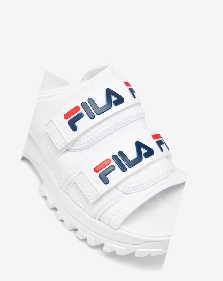 Fila Outdoor Chanclas Chanclas Sandals Blancas Azul Marino Rojas | 26ZLHPGUI