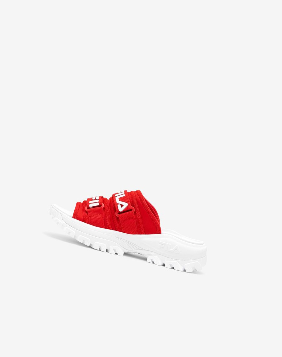 Fila Outdoor Chanclas Chanclas Sandals Rojas Blancas Blancas | 14ZAFTUHR