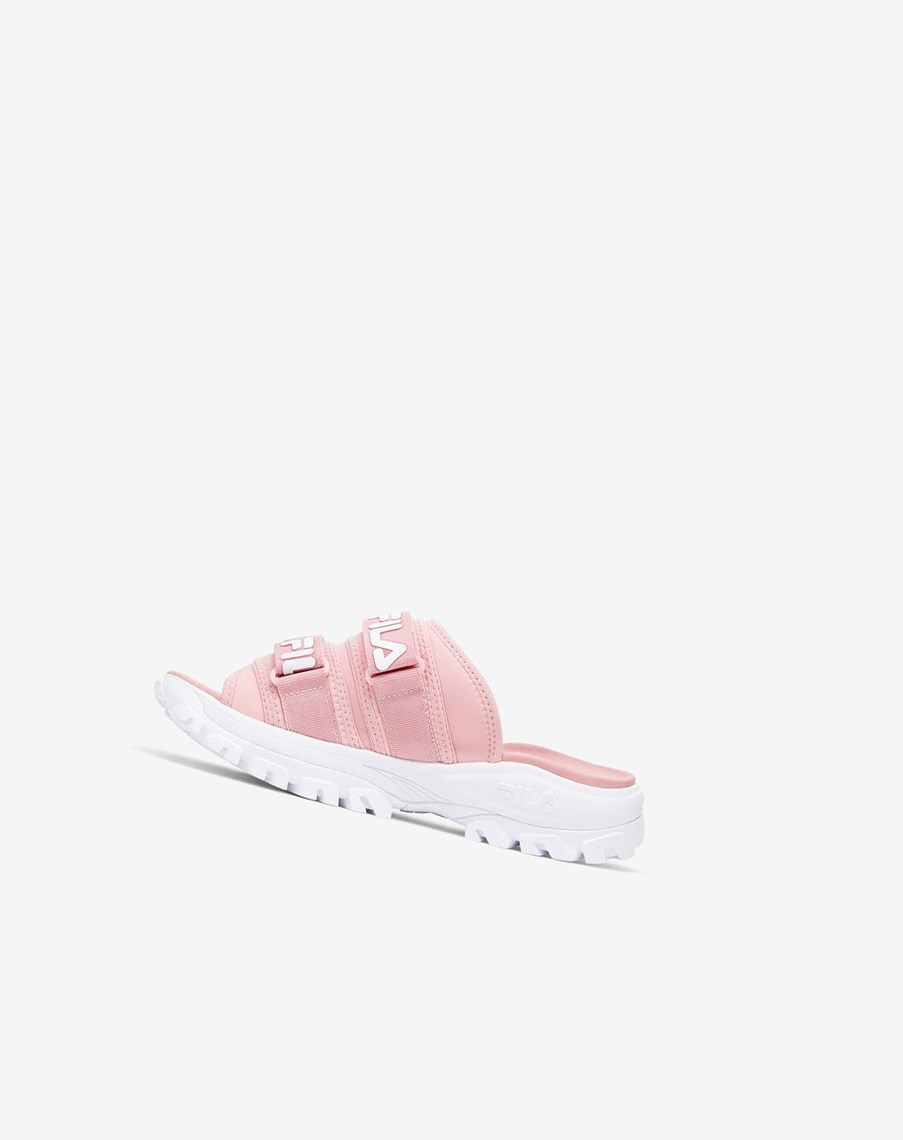 Fila Outdoor Chanclas Chanclas Sandals Rosas Rosas Blancas | 23JSBUKFY