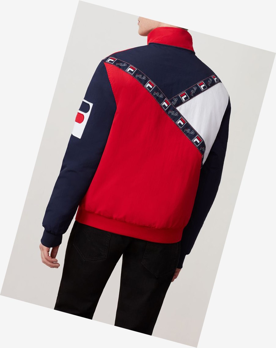 Fila P1 Fila Tech Jacket Cred/Peac/Wht | 53TKDQGZB