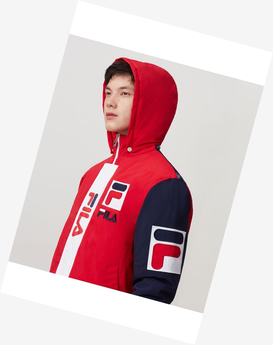 Fila P1 Fila Tech Jacket Cred/Peac/Wht | 53TKDQGZB