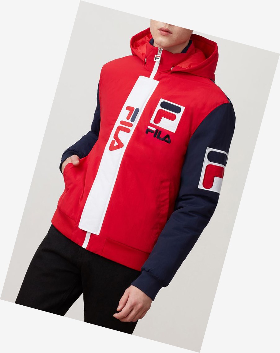 Fila P1 Fila Tech Jacket Cred/Peac/Wht | 53TKDQGZB