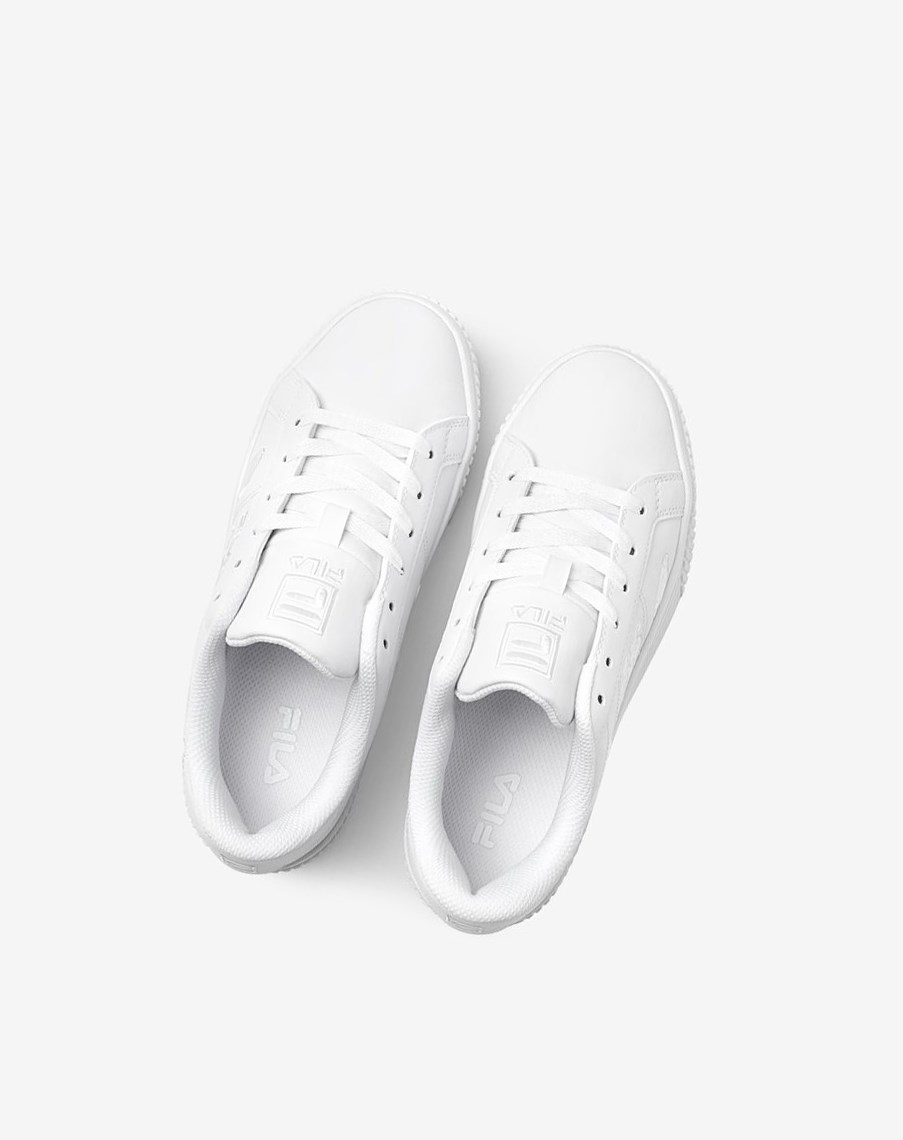 Fila Panache Embroidery Sneakers Blancas Blancas Blancas | 64GKWYBIJ