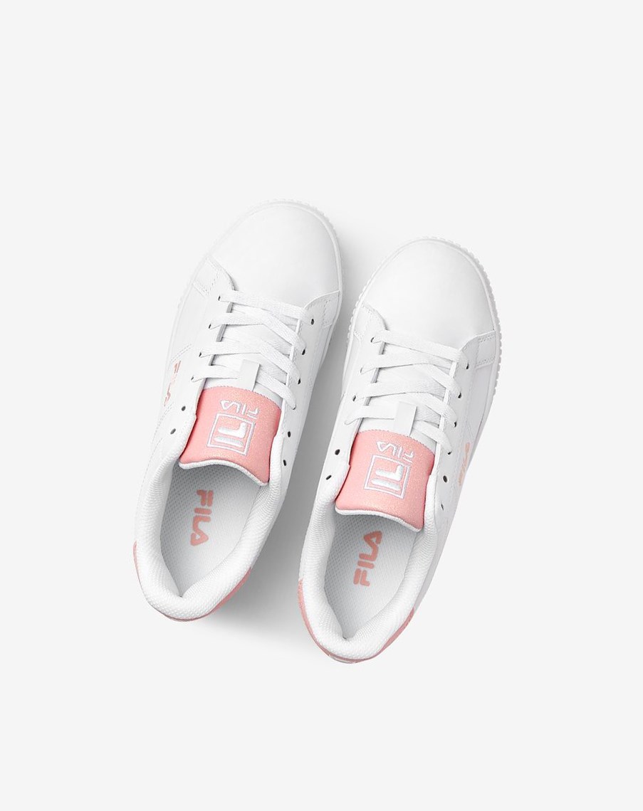 Fila Panache Glitter Sneakers Blancas Blancas Rosas | 24XUWRDQF