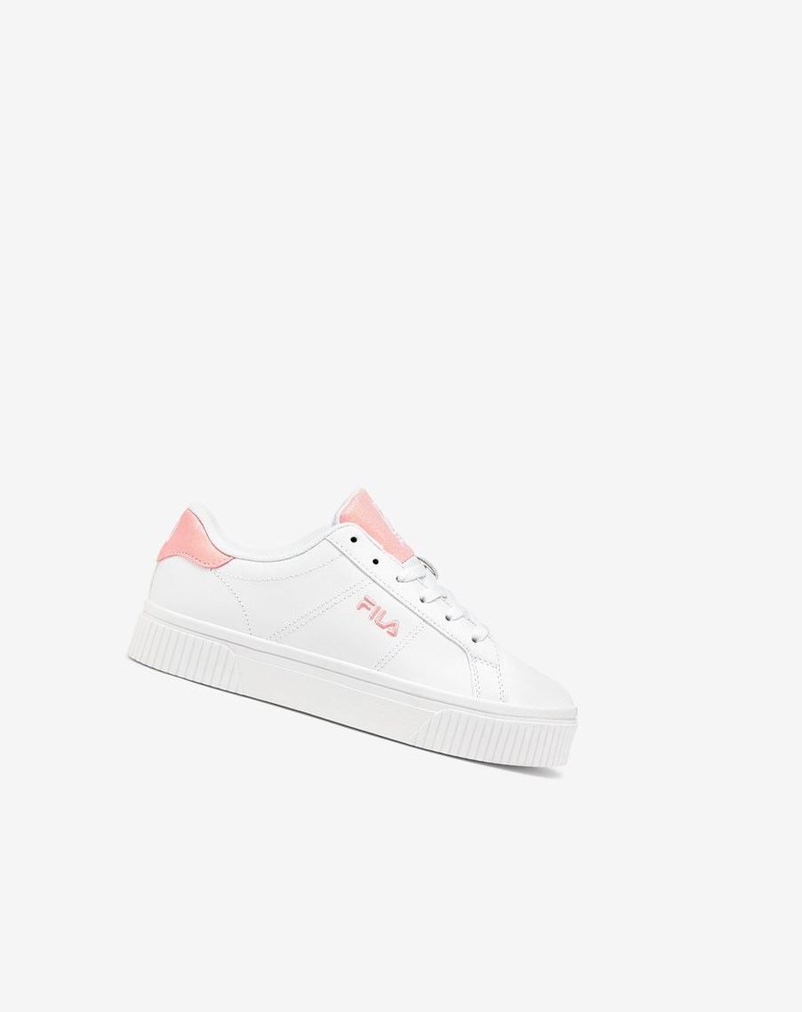 Fila Panache Glitter Sneakers Blancas Blancas Rosas | 24XUWRDQF