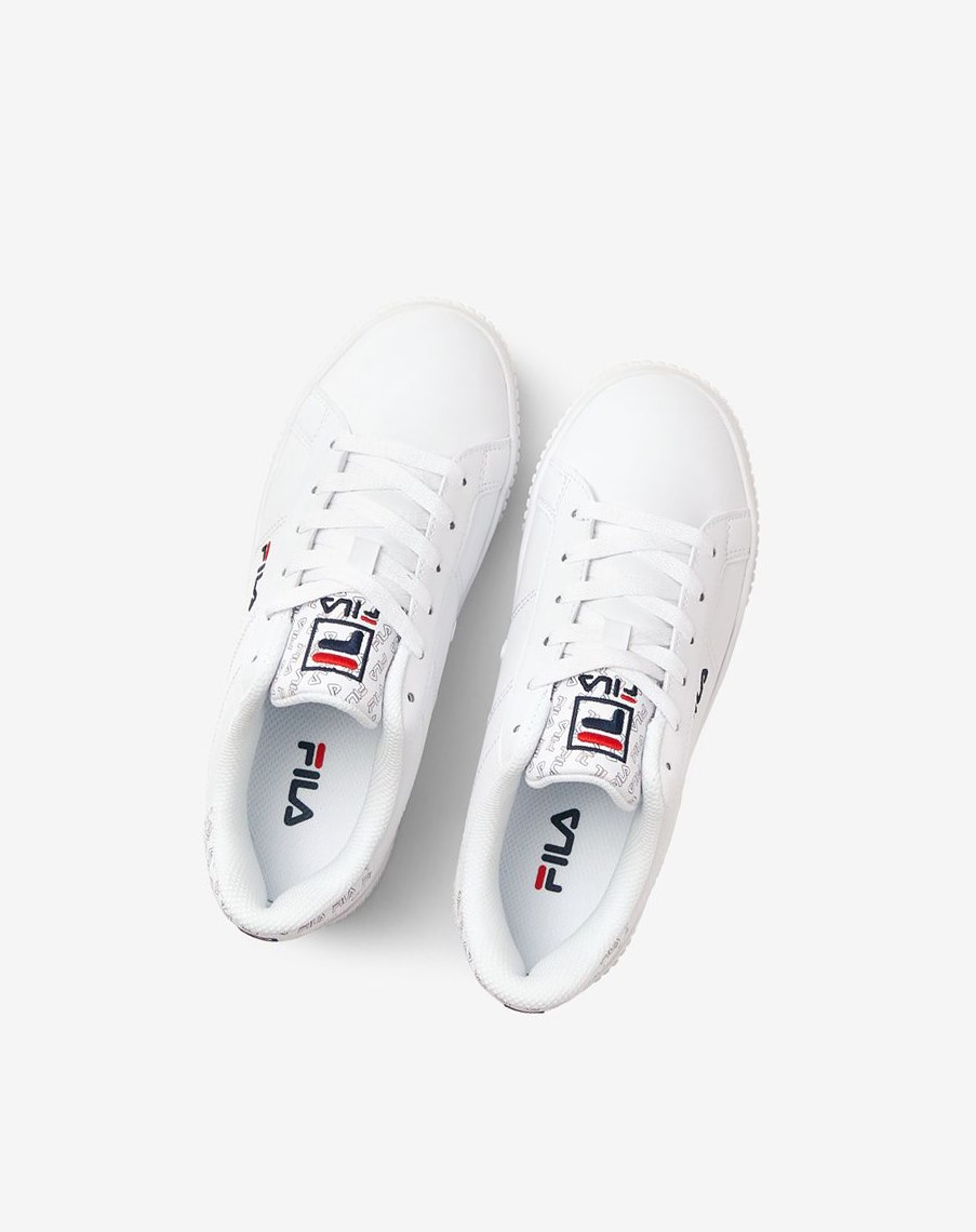 Fila Panache Multi Sneakers Blancas Blancas Rojas | 97ETQOJWX