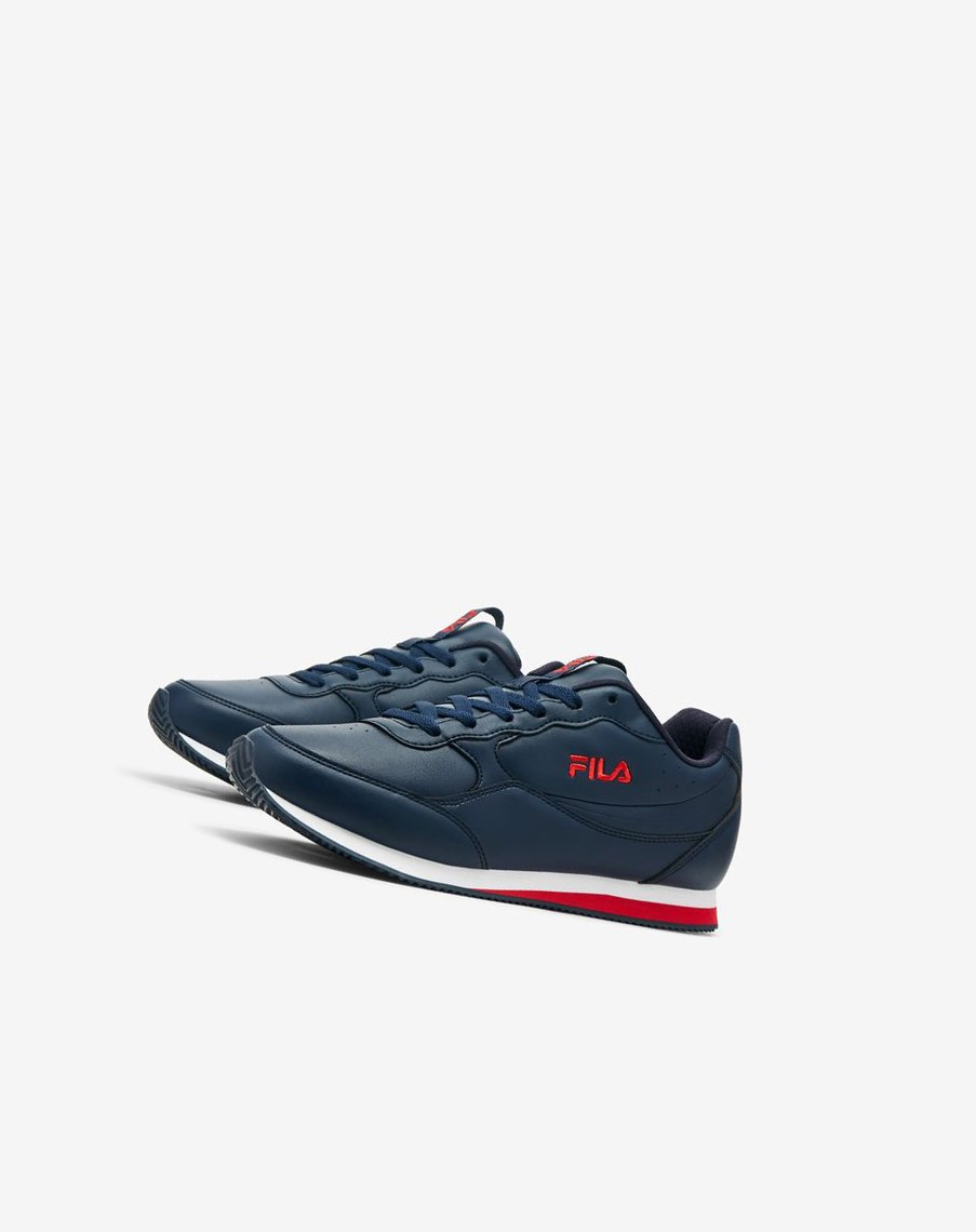 Fila Panzia Tenis Shoes Azul Marino Rojas Blancas | 61NBCGJDP