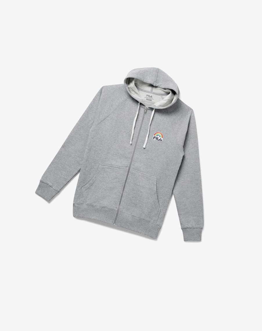 Fila Paper X Fila | Archer Hoodie Gris Claro | 43VAFBGOU