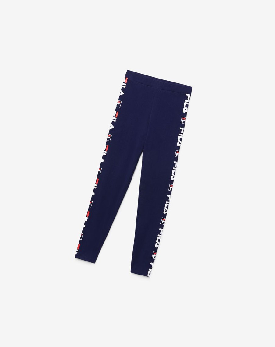 Fila Parma Legging Blancas Rojas | 28UGLSMCY