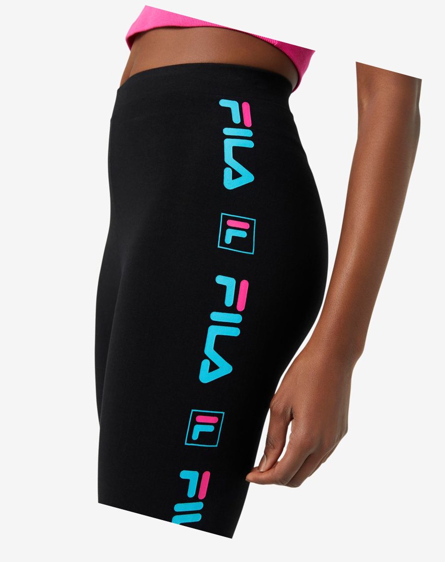 Fila Parma Legging Negras Azules Rosas | 53RLTAXMZ