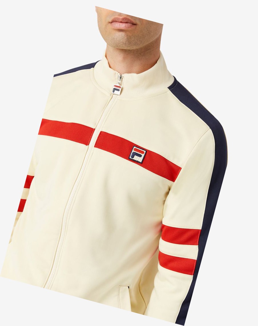 Fila Peridot Pista Jacket 272 Seed Pearl | 07YLDOJNU