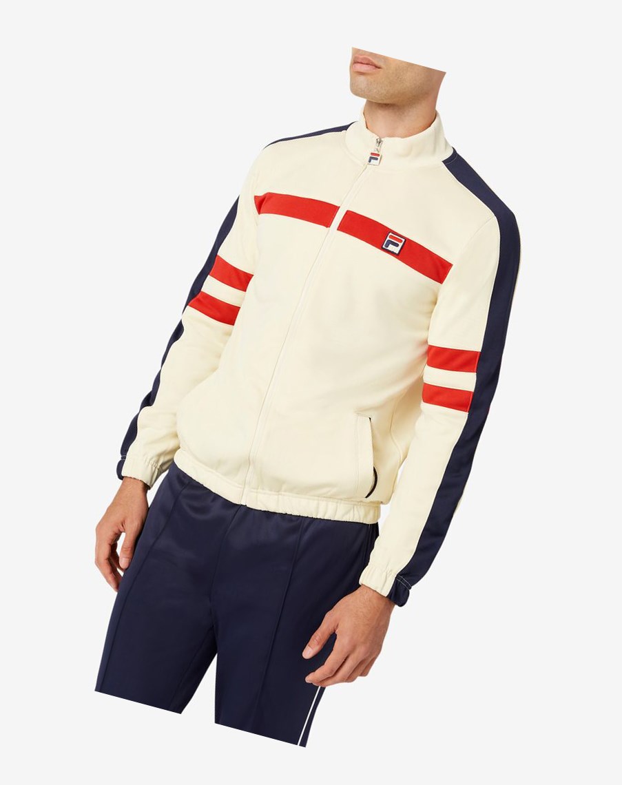 Fila Peridot Pista Jacket 272 Seed Pearl | 45FQSYWIL