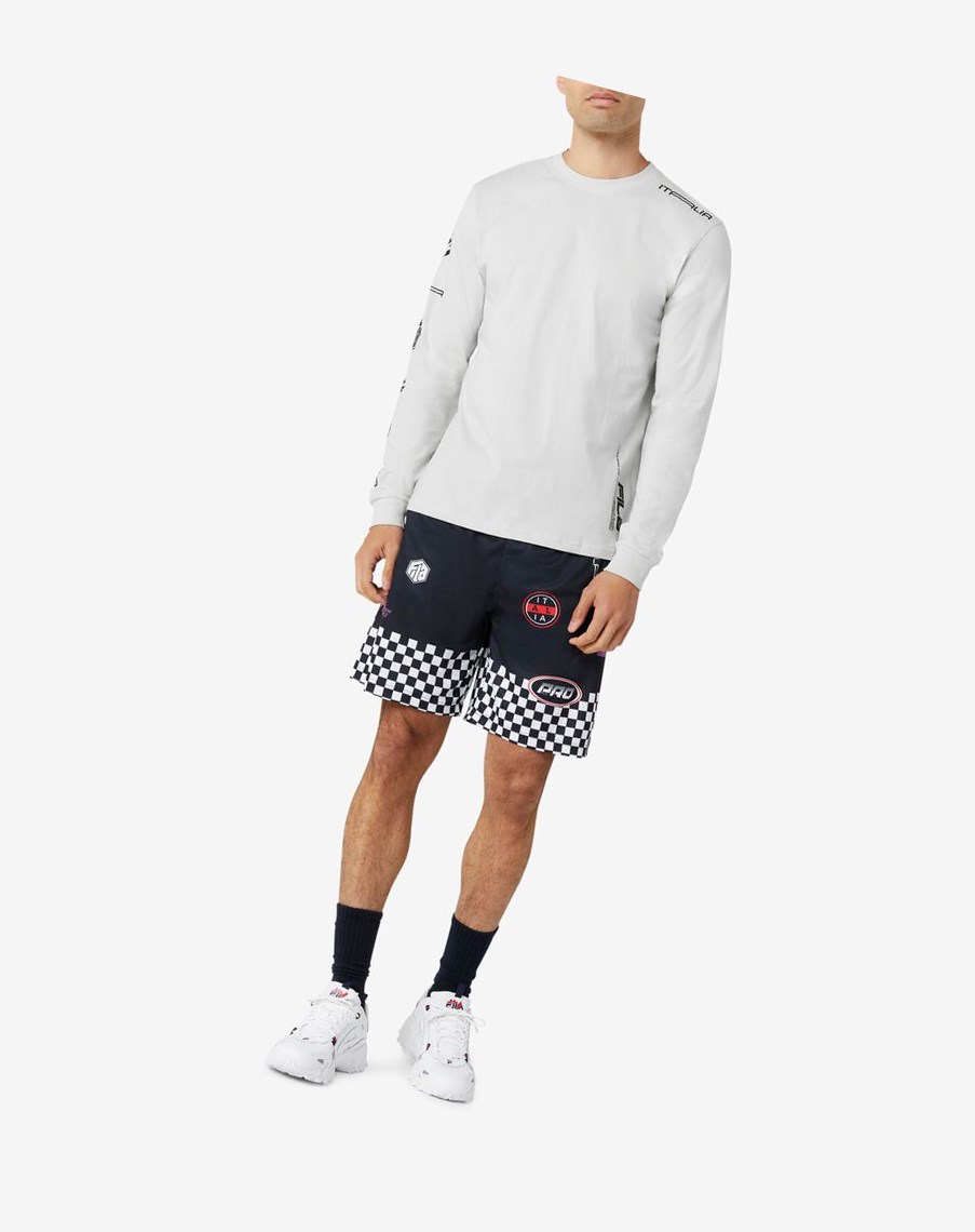 Fila Phantom Long Sleeve Tee 104 Lunar Rock | 26XEUKLNR