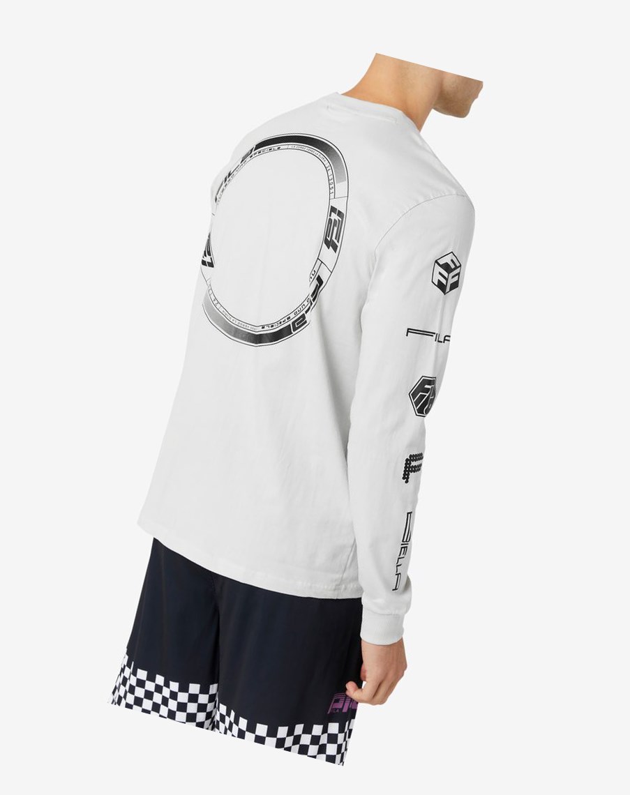 Fila Phantom Long Sleeve Tee 104 Lunar Rock | 26XEUKLNR