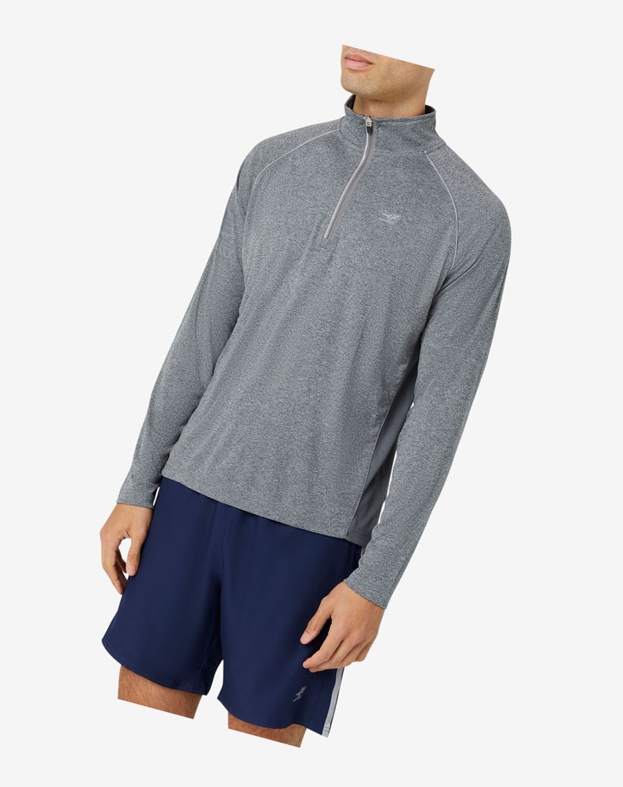 Fila Pickleball 1/4 Zip 289 Varsity Heather | 45CADWTRF