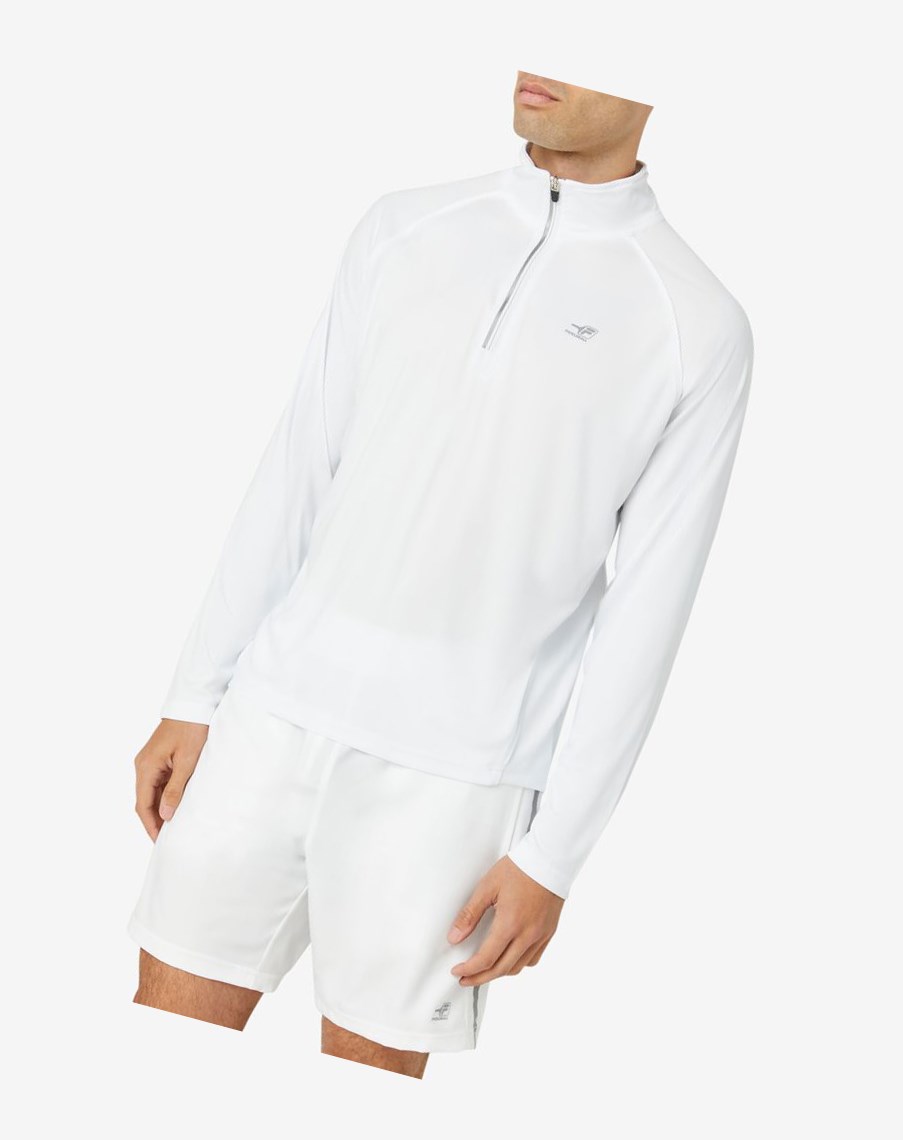 Fila Pickleball 1/4 Zip Blancas | 73FNJVSOZ