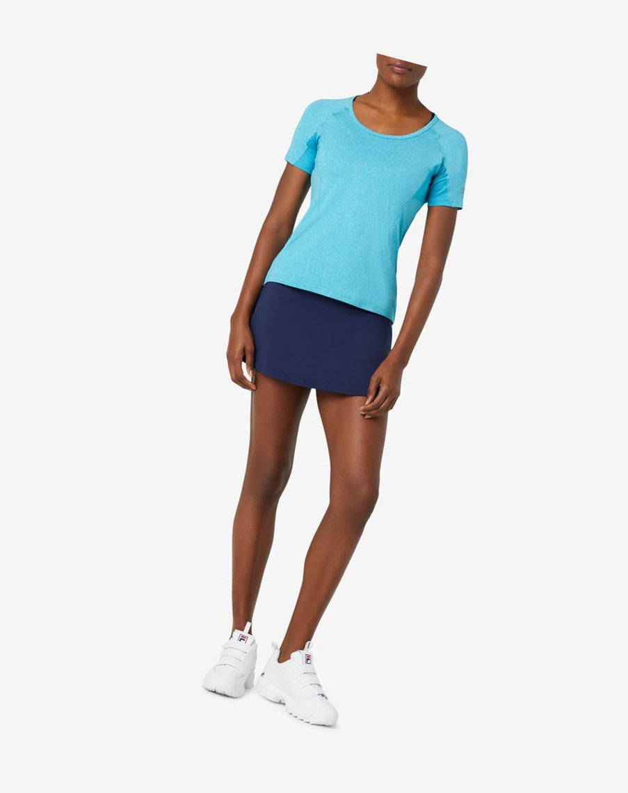 Fila Pickleball Corta Sleeve Top Turquesa | 14CWDZYOU