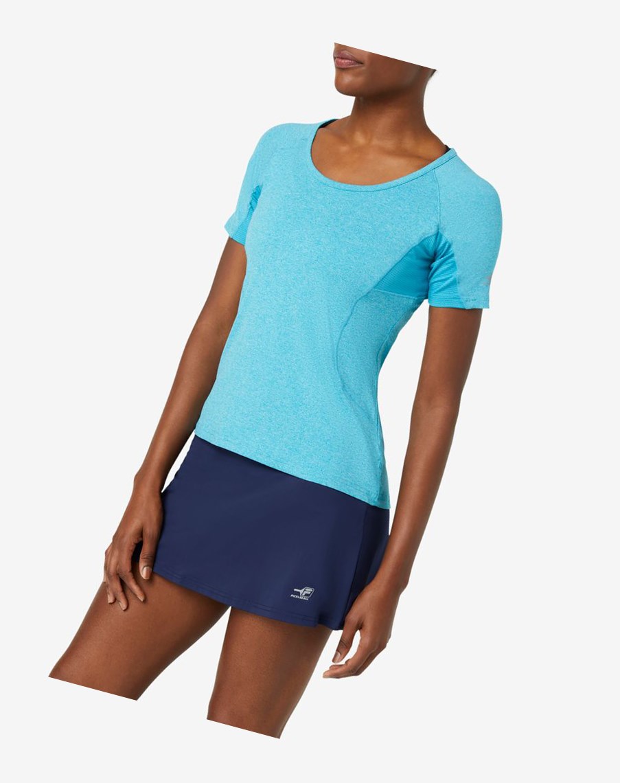 Fila Pickleball Corta Sleeve Top Turquesa | 14CWDZYOU