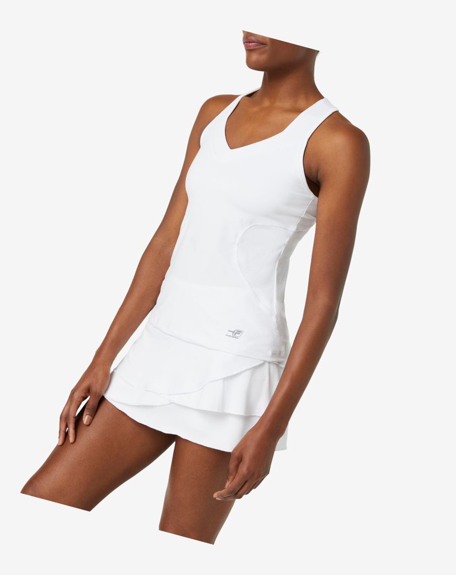 Fila Pickleball Halter Tank Blancas | 49JKVMOTS