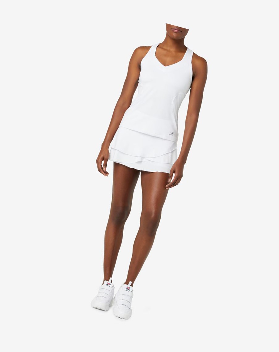 Fila Pickleball Halter Tank Blancas | 49JKVMOTS