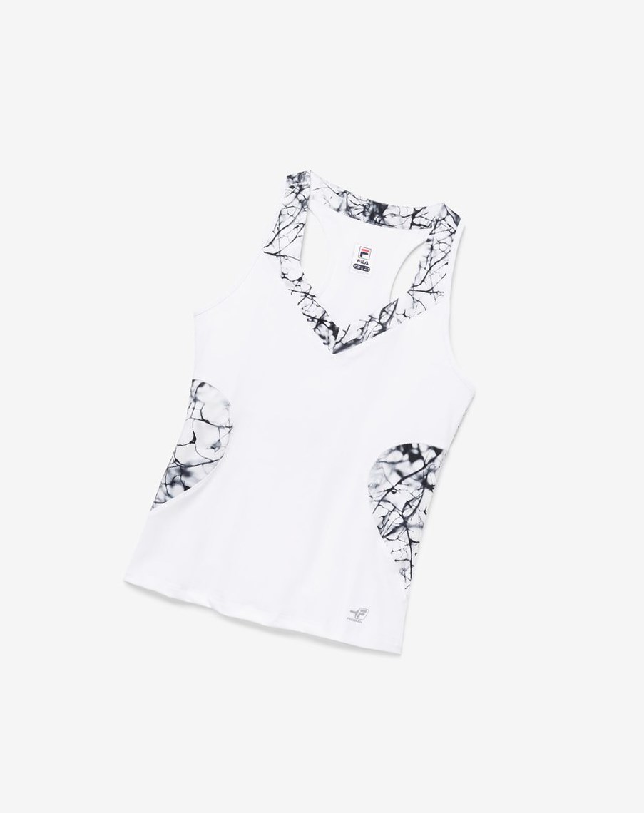 Fila Pickleball Halter Tank Blancas | 84ASFJEHI