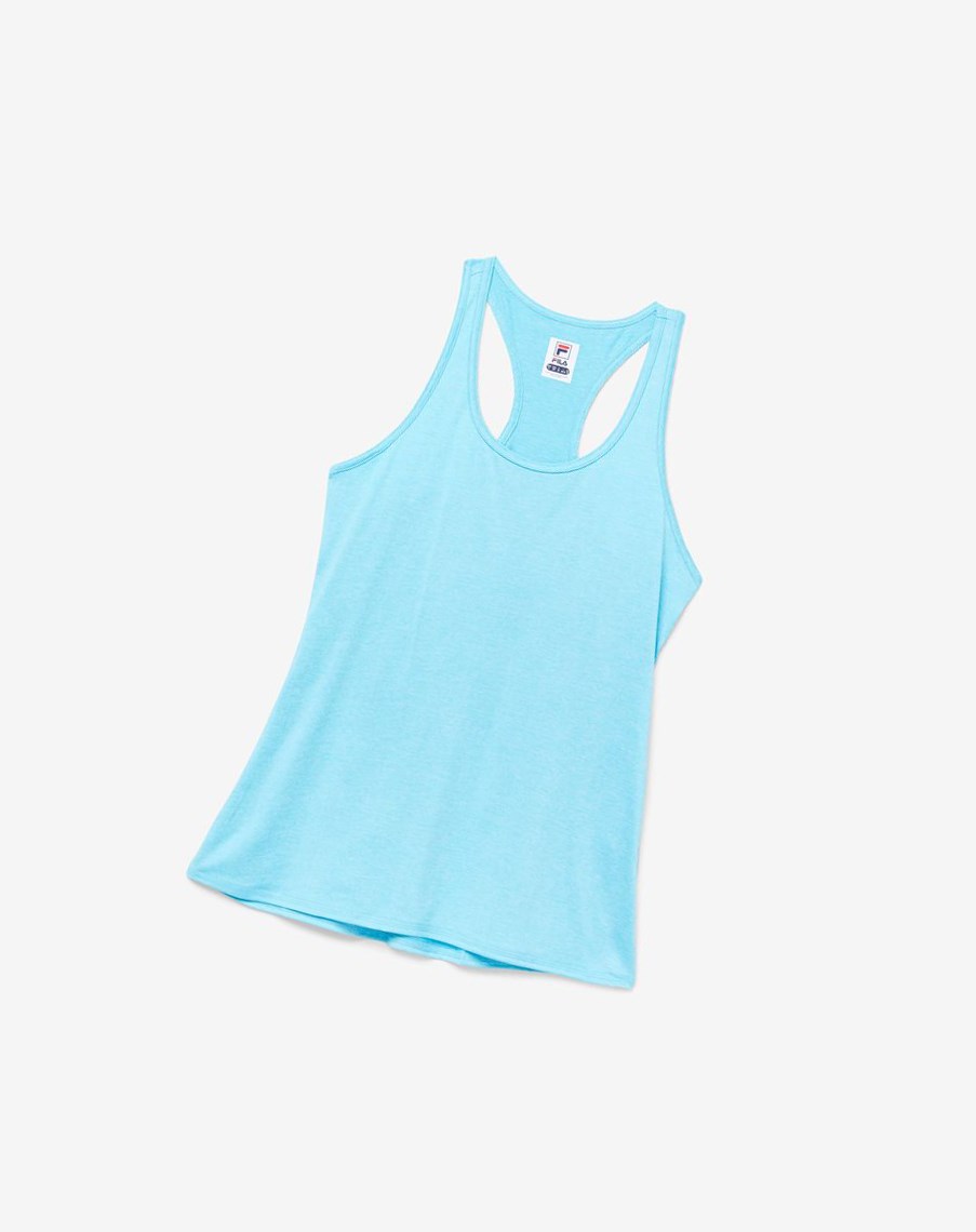 Fila Pickleball Racerback Tank 480 Bluefish Heather | 23JAZEPSU