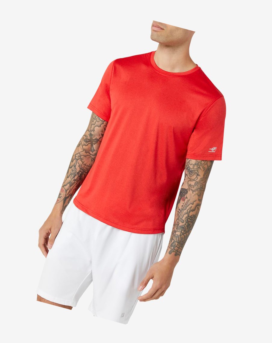 Fila Pickleball Scallop Hem Crew Rojas | 89YZFTXCG