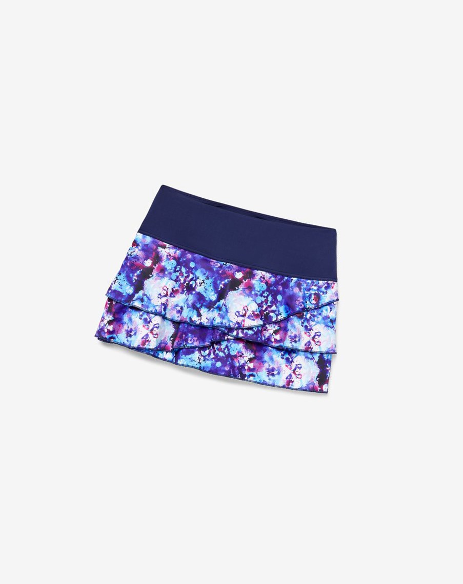 Fila Pickleball Tiered Printed Skort Azul Marino Azul Marino | 68EKINPCT