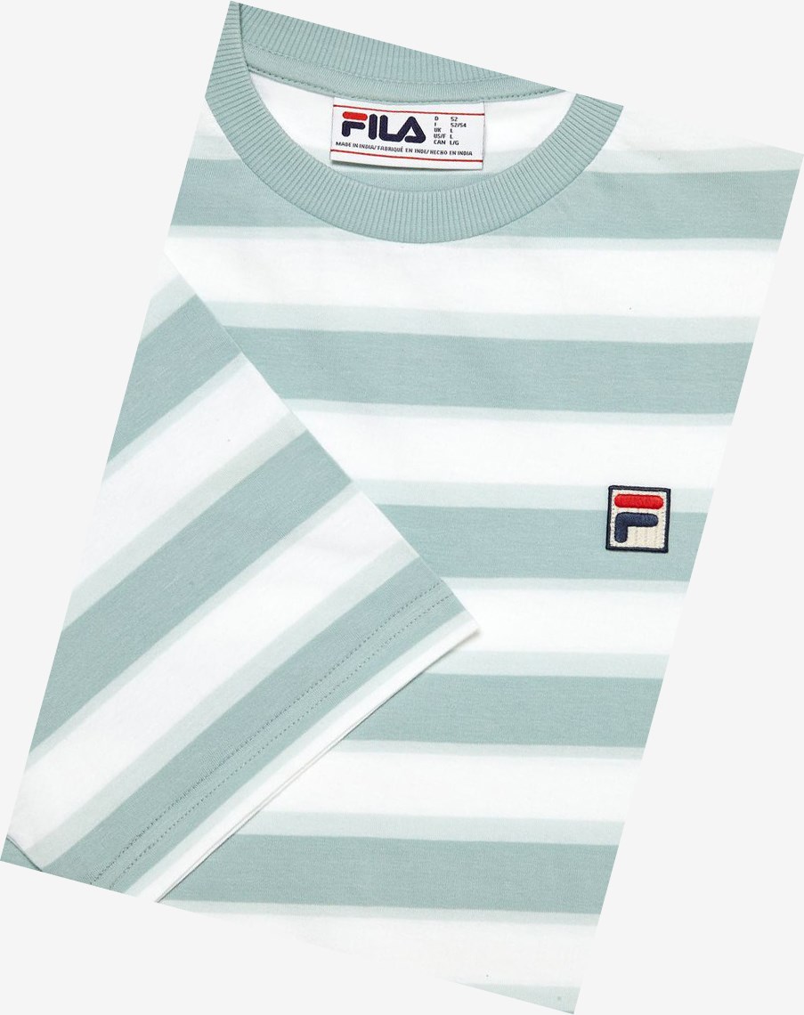 Fila Pietersite Tee Azules Blancas | 35AIJTBKD