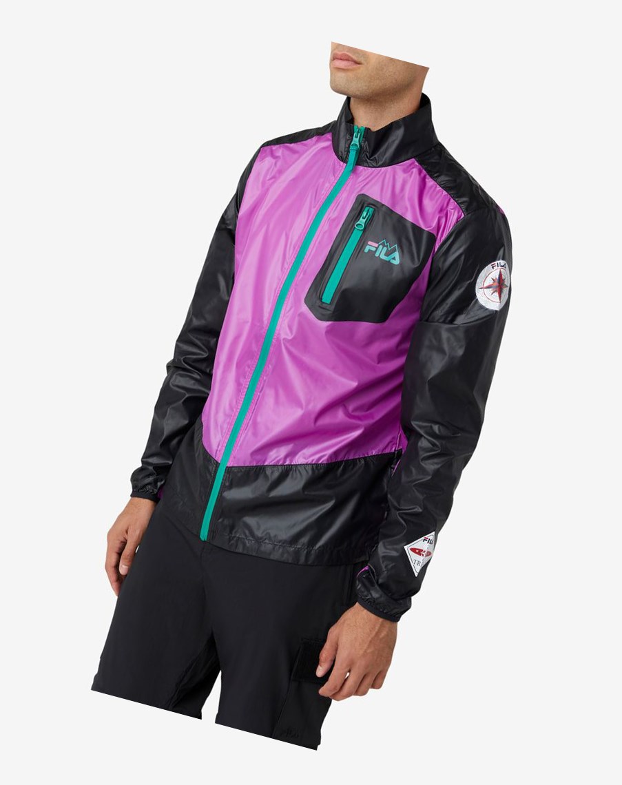 Fila Pinnacle Jacket Moradas Negras Verde | 60ORWIFET