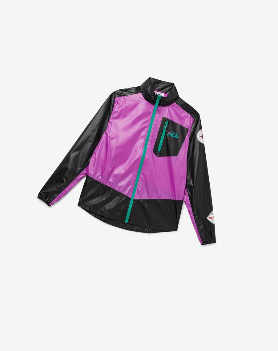 Fila Pinnacle Jacket Moradas Negras Verde | 60ORWIFET