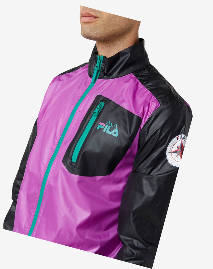 Fila Pinnacle Jacket Moradas Negras Verde | 82YBSXKQI