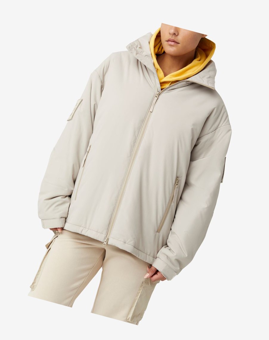 Fila Project 7 Acolchado Jacket Beige | 06DXEUVRM